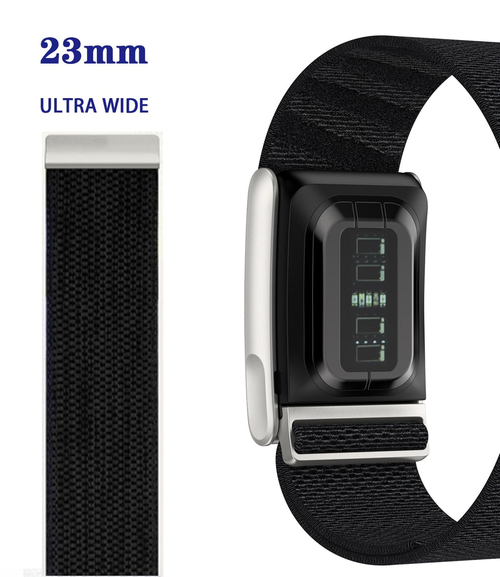 Vyntrago Nylon Sport Band Compatible with Whoop 5.0 Bands One, Peak and Life, Nylon Breathable Sports Waterproof Replacement Wristbands for Women Men (NOT for Gen 4)