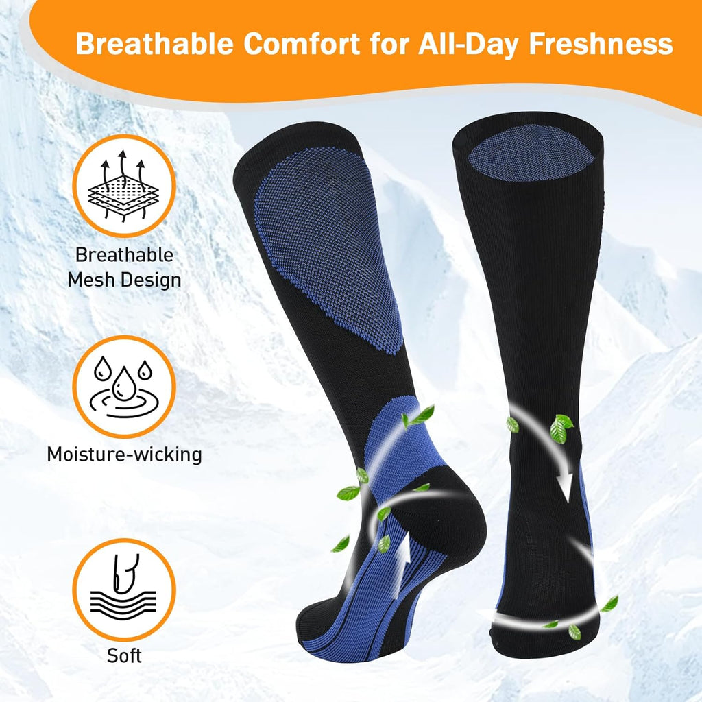 Skiennix Men's Athletic Socks - Soft, Comfortable Sports Socks for Running & Daily Wear