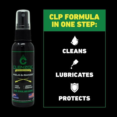 Clenzoil Field & Range Essentials Combo Kit - All-in-One Gun Cleaning & Lubrication Set - Includes Microfiber Towel, Gun Oil & Pump Sprayer