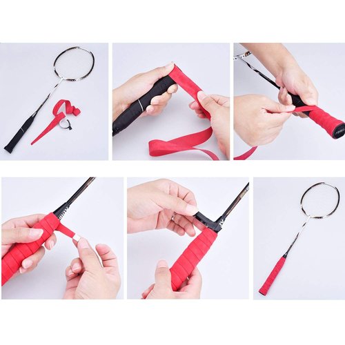 Abovehill Tennis Racket Grip Tape Matte Surface Non-slip for Tennis Racket Badminton Racket Baseball Bat Bicycle Grip Fishing Rod Grip 7-Pack
