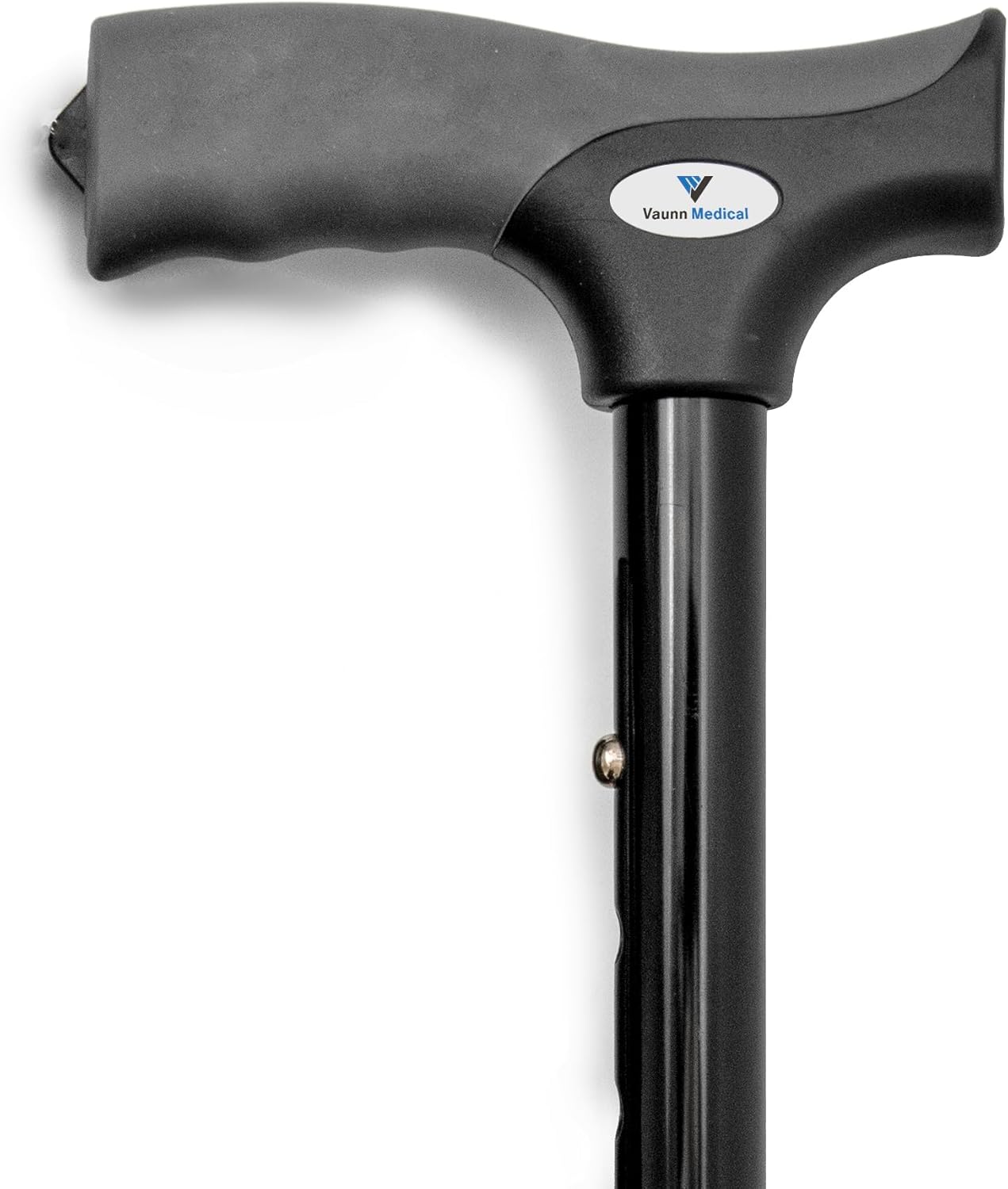 Vaunn Medical Folding Cane - Height Adjustable Walking Stick with Non-Slip Grip | Compact & Portable for Men, Women, Elderly