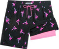 Maamgic 2 in 1 Men's Swim Trunks - 7 Inch Board Shorts for Ultimate Comfort & Style