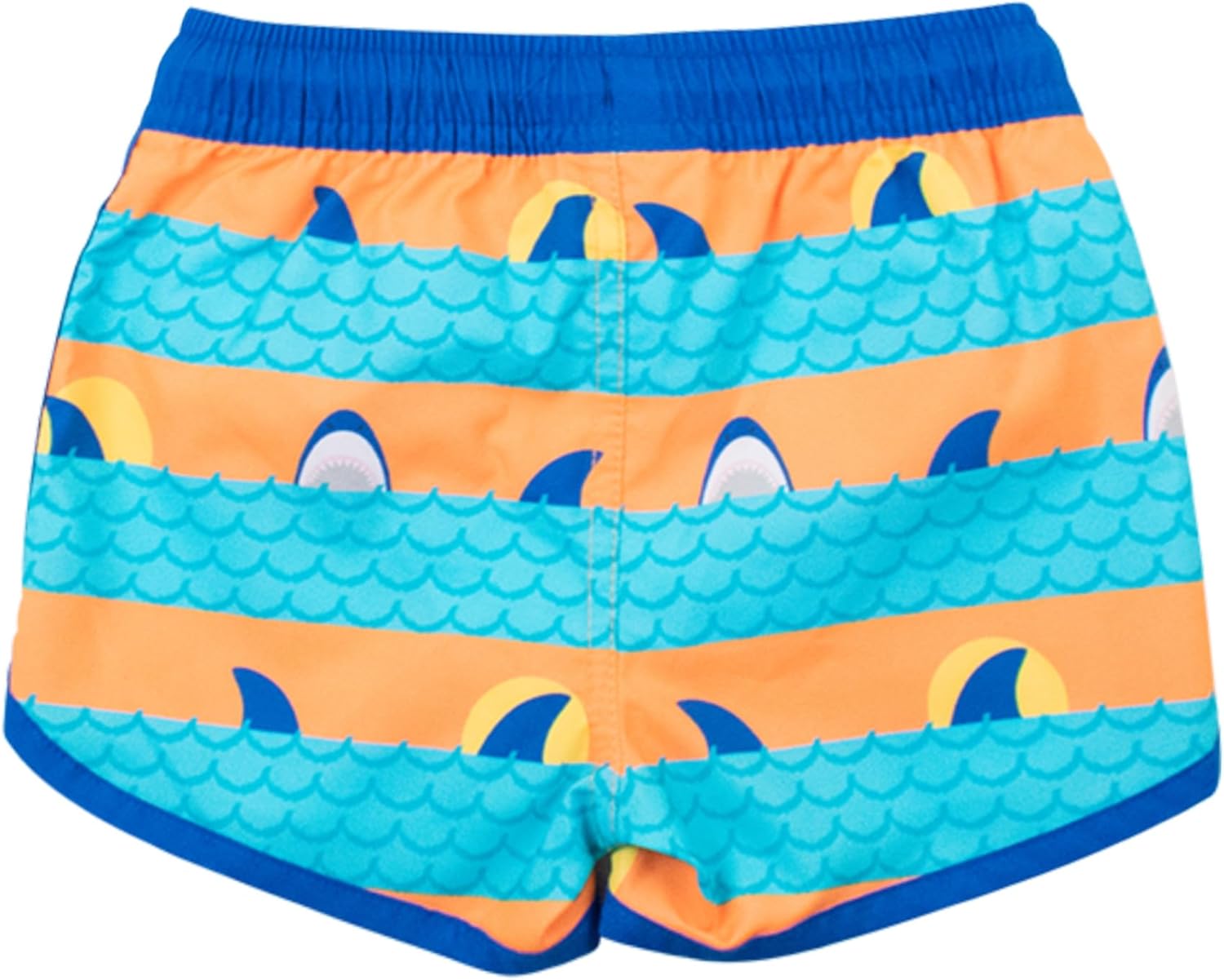 RUGGEDBUTTS Boys Swim Trunks - UPF 50+ Sun Protection | Dolphin Hem Design