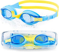 Portzon Swim Goggles for Kids - Anti-Fog, Leak-Proof Design for Clear Vision in Water