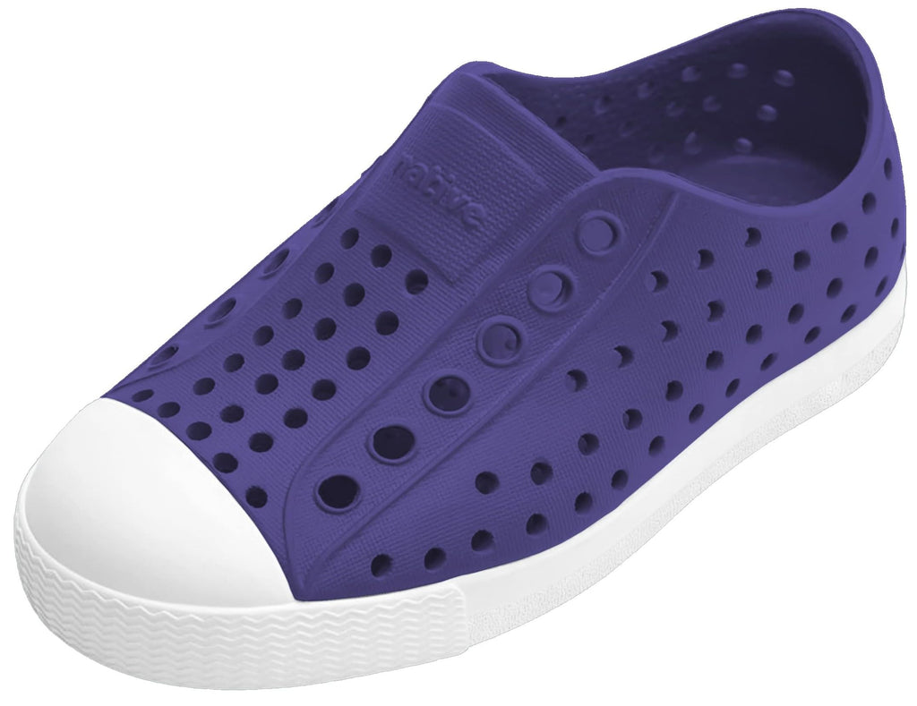 Native Shoes Unisex-Kids Jefferson Sneakers, Glamour Purple/Shell White, 2 Little Kid