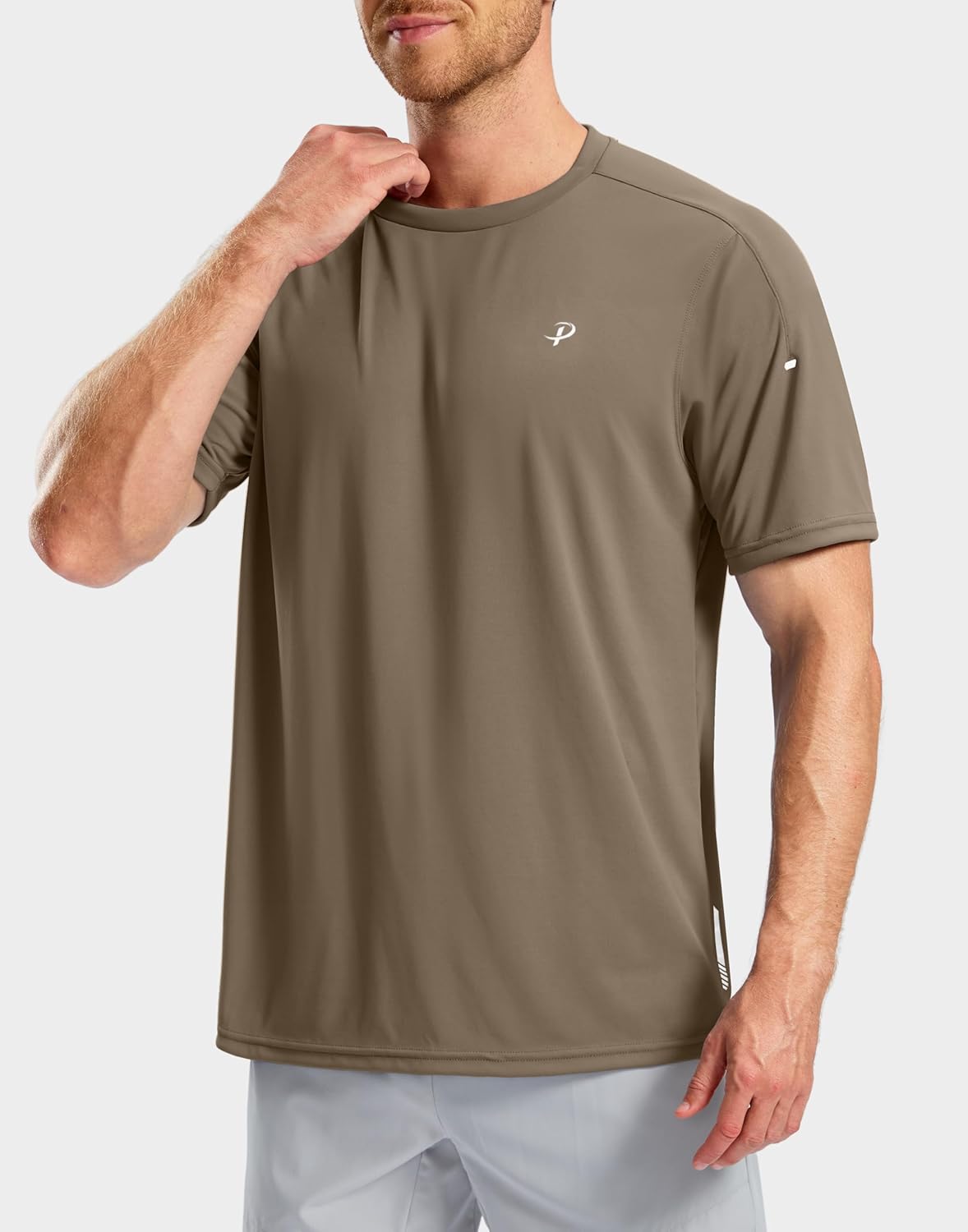 Pudolla Men's Athletic Running T-Shirts - Lightweight, Quick-Dry Short Sleeve Gym Tees