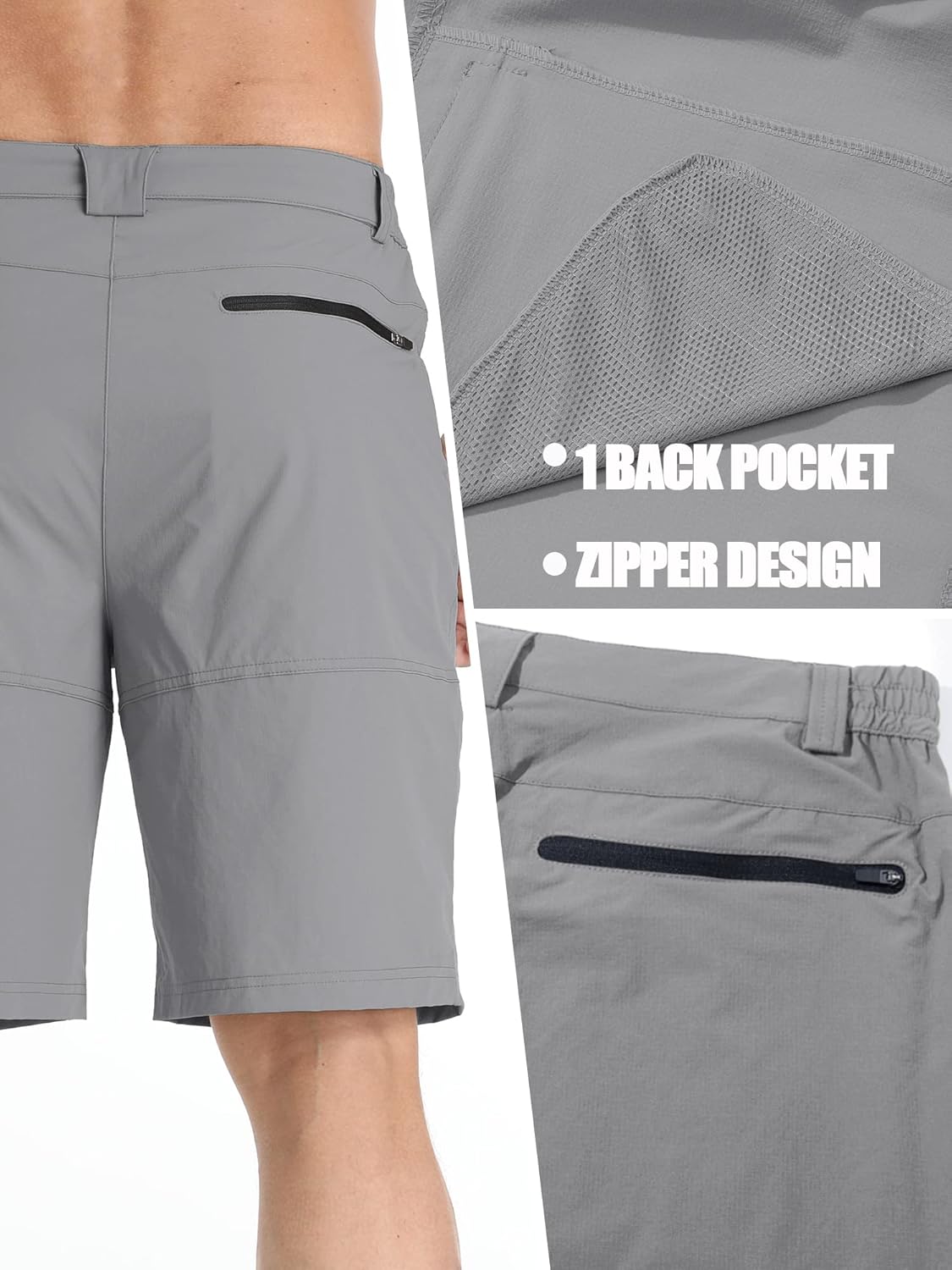 TACVASEN Men's Quick Dry Cargo Shorts - Water Resistant Casual Hiking & Golf Wear | Summer Outdoor Comfort