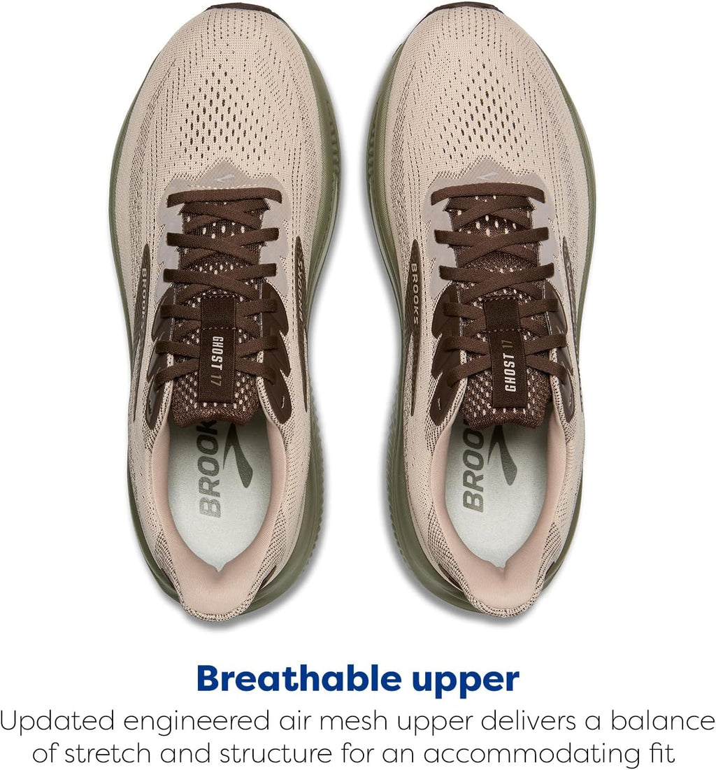 Brooks Ghost 17 Running Shoes - Men's Neutral Fit for Comfort and Performance | Lightweight & Breathable