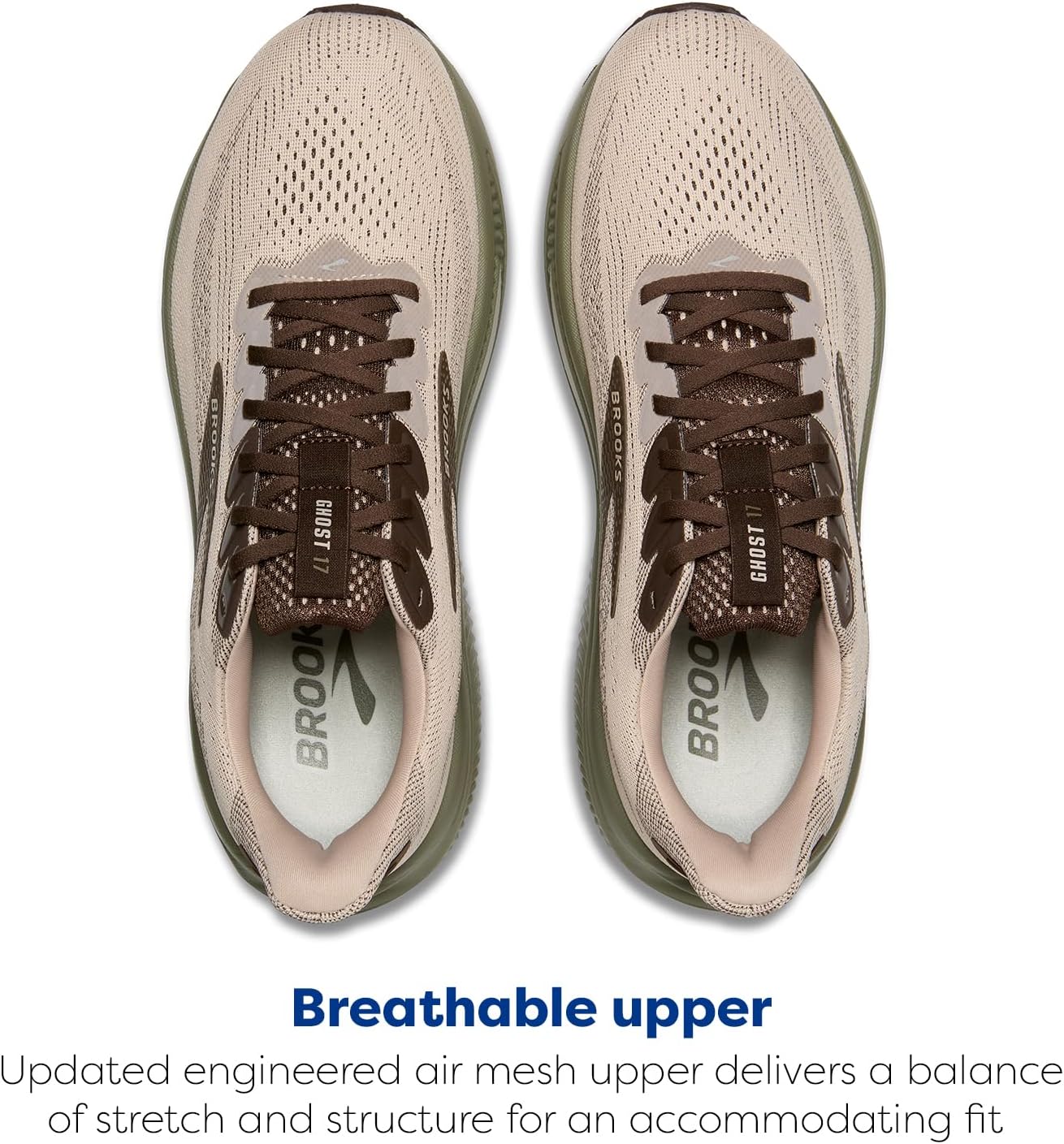 Brooks Ghost 17 Running Shoes - Men's Neutral Fit for Comfort and Performance | Lightweight & Breathable