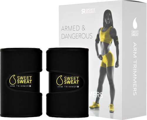 Sweet Sweat Arm Trimmers for Men and Women. Includes free sample of Sweet Sweat 'Workout Enhancer'! Size: Medium