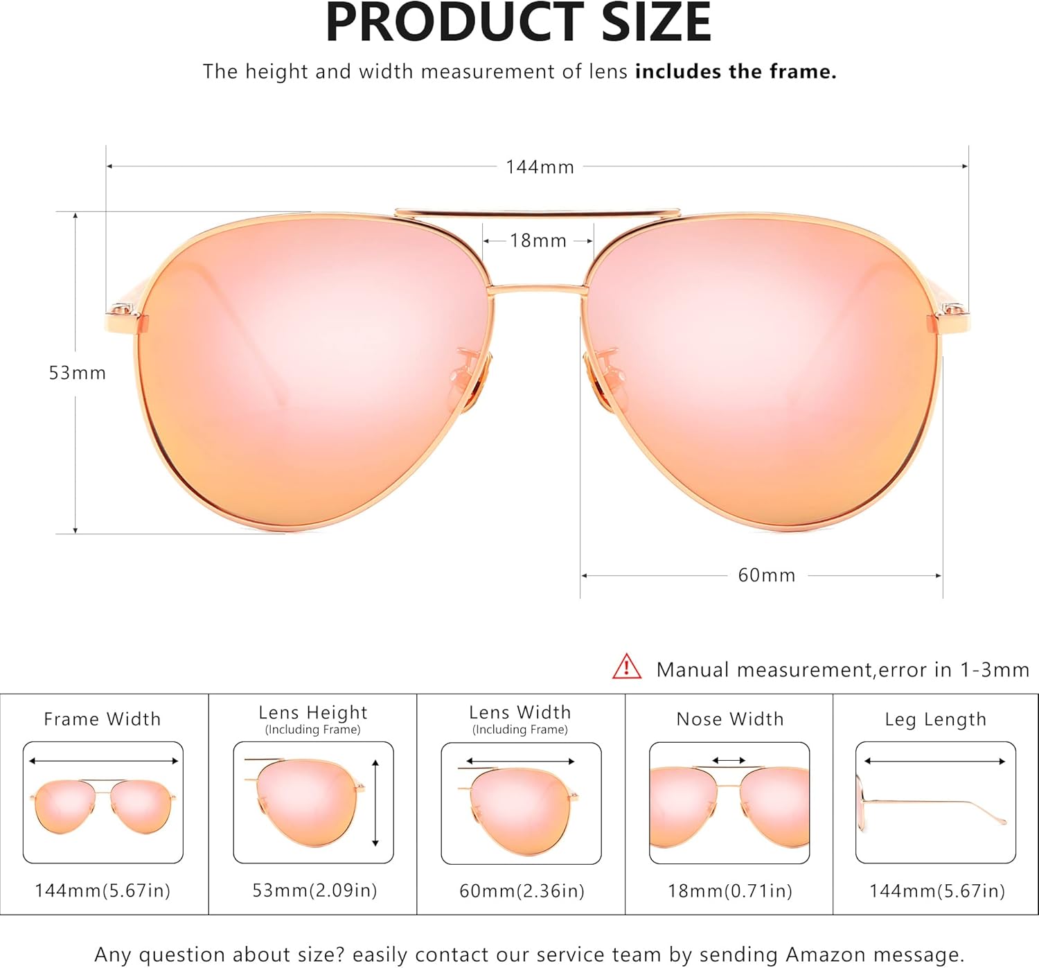SUNGait Women's Aviator Sunglasses - Lightweight Oversized Design with Mirrored Polarized Lenses