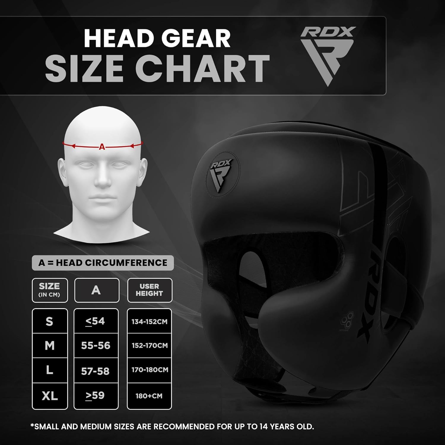 RDX Boxing Headgear - Adjustable Padded MMA & Muay Thai Training Helmet for Sparring & Martial Arts