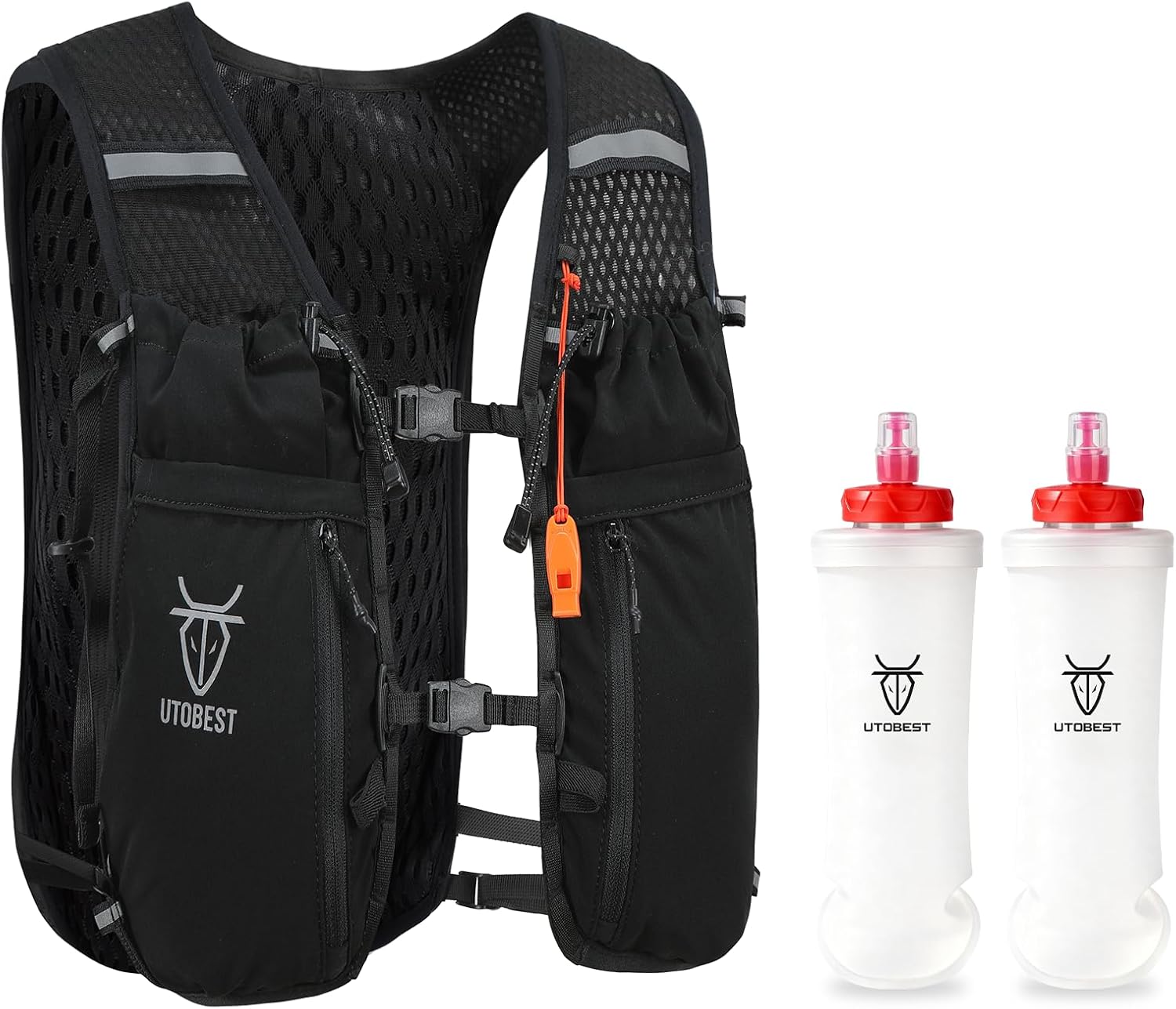 UTOBEST 10L Running Hydration Vest - Lightweight Adjustable Trail Running Backpack with 2L Bladder for Men & Women