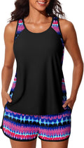 Summer Mae Tankini Swimsuit - Tummy Control Two-Piece with Sporty Pockets | Stylish Bathing Suit for Women