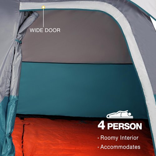 CAMEL CROWN 3/4 Person Tent Waterproof Lightweight Portable Backpacking Tent for Outdoor Camping Hiking