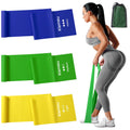 Latex Flat Resistance Bands for Physical Therapy and Rehab, Pilates, Yoga