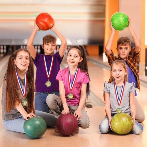 Gold Medals by [Brand Name] - 36 Pcs 2'' Sports Awards with Ribbons | Perfect for Volleyball, Football & More