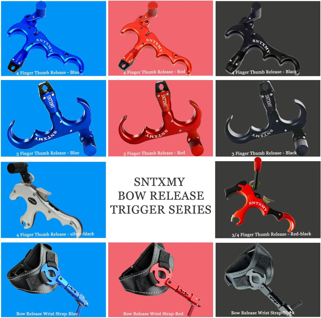 Sntxmy Compound Bow Release - Precision Archery Trigger with Ergonomic Thumb Design