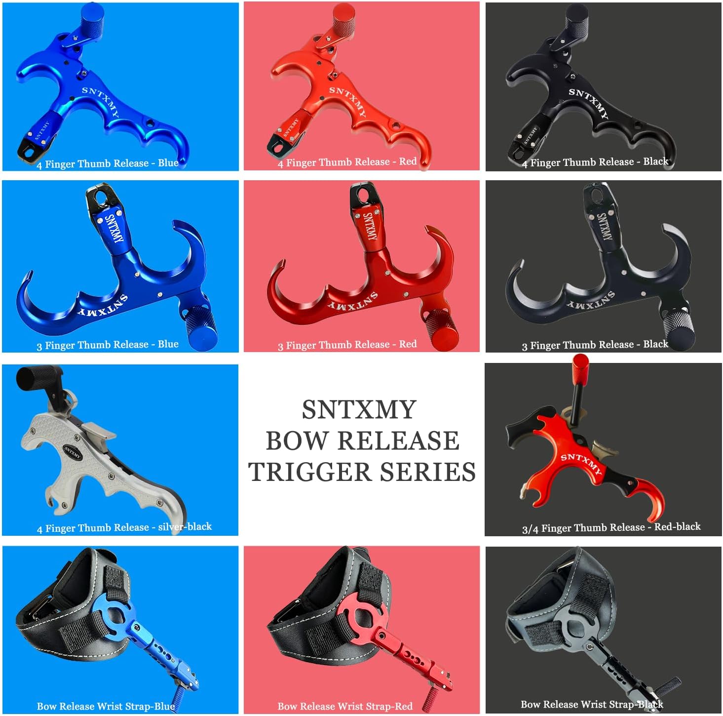 Sntxmy Compound Bow Release - Precision Archery Trigger with Ergonomic Thumb Design