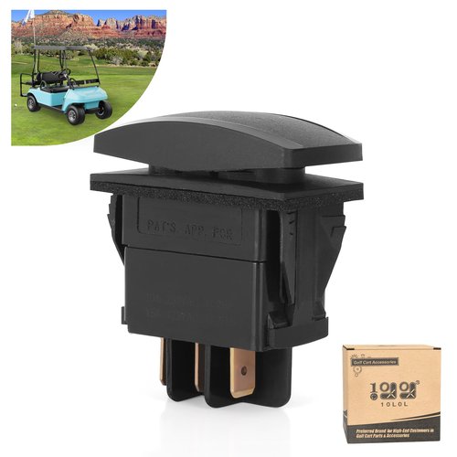 10L0L Golf Cart Forward Reverse Switch for Club Car DS Precedent 1996-up 48V Electric, Golf Cart Forward Reverse FWD REV Switch, OEM 1018560-01 1018560-02