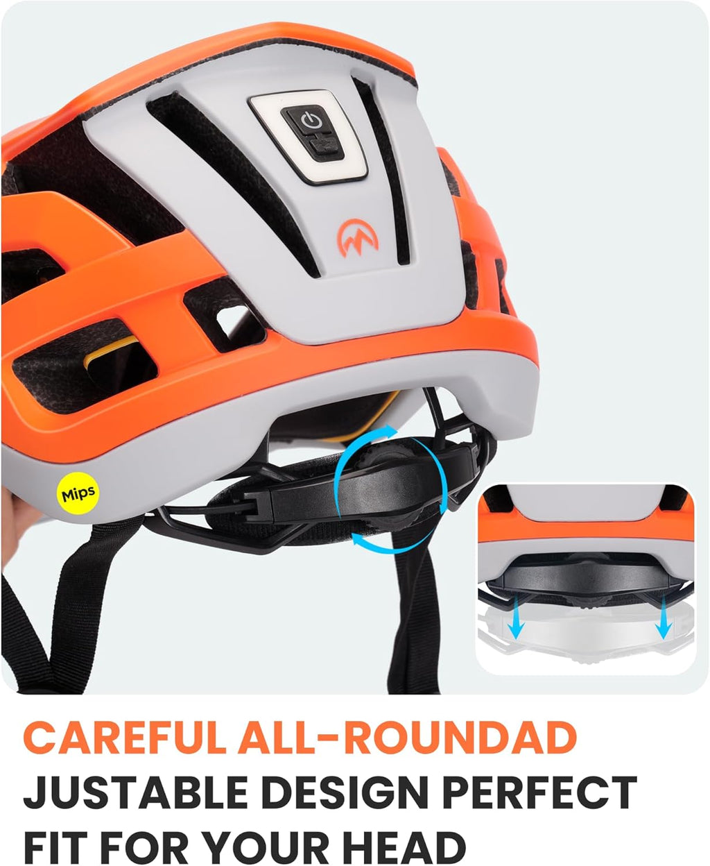 OutdoorMaster Gem II MIPS Bike Helmet - Lightweight Cycling Protection with Light for Youth & Adults