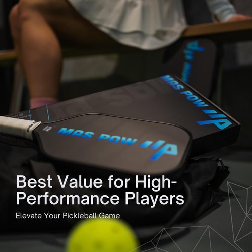 Carbon Fiber Pickleball Paddle – Pro Performance Paddle, USA Pickleball Approved Lightweight. 16mm Power Polymer Honeycomb Core - Spin & Control.