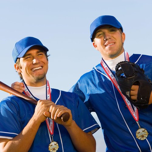 Ecation Medals with Neck Ribbons Soccer Awards Medals Baseball Team Awards Softball T-Ball Flag Football Trophy for Kids Sports Competitions Celebration Gift