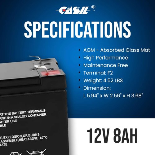 Casil Compatible with Razor MX350 Battery Upgrade Kit Razor MX400 Reliable Batteries for MX350 Perfect Replacement for Razor E325 E300 E225 E200 Ground Force Drifter Dune Buggy Models