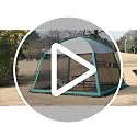 GREGIN Blue Screen House Tent 11x11 ft Mesh Canopy for Camping & Backyard