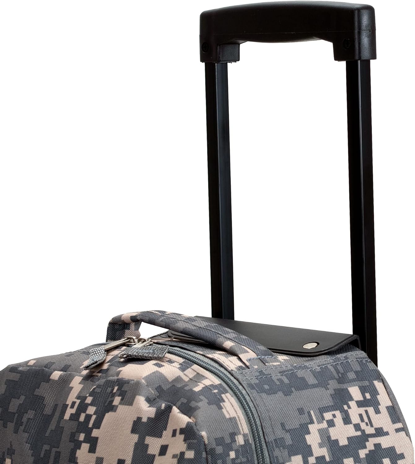 Rockland Double Handle Rolling Backpack - Acu Camo Design | 17-Inch Size for Easy Travel