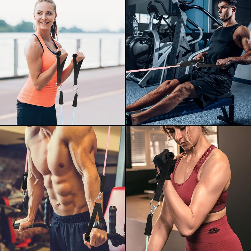 WHATAFIT Resistance Bands - Versatile Exercise Bands with Handles for Strength Training | Home Gym Equipment