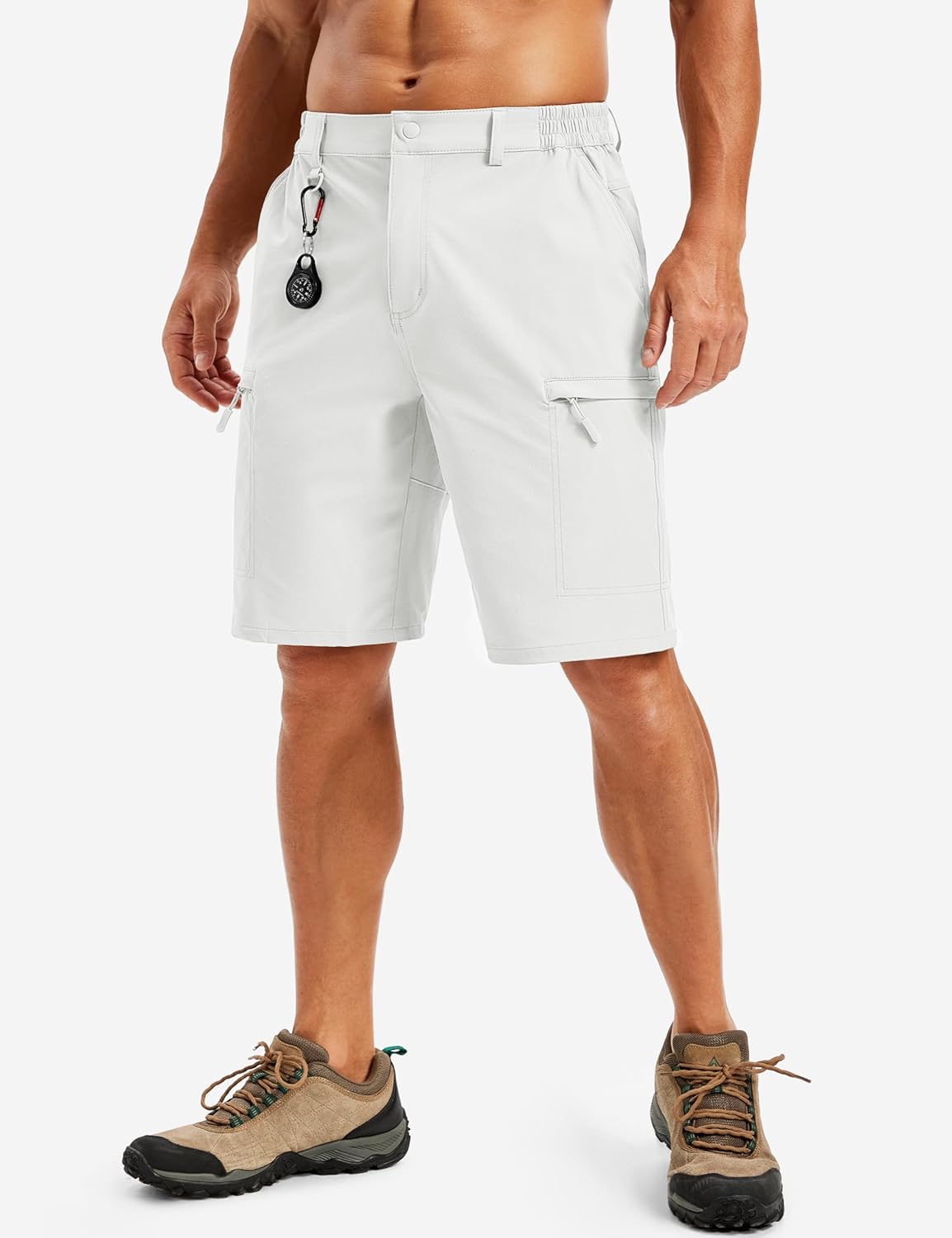 TACVASEN Men's Hiking Cargo Shorts - Quick Dry Lightweight Tactical Shorts with Multi Pockets | Ideal for Outdoor Activities