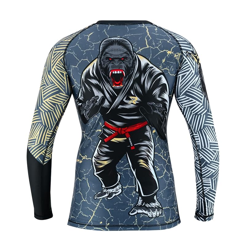 Gorilla X-Small Kids Rash Guard - BJJ MMA No-Gi Gi Training Shirt