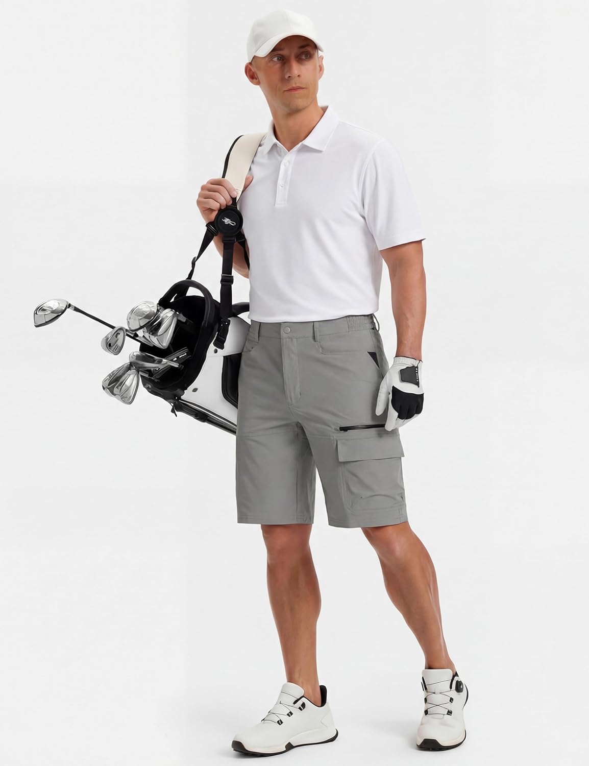 TACVASEN Men's Quick Dry Cargo Shorts - Water Resistant Casual Hiking & Golf Wear | Summer Outdoor Comfort