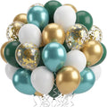 Metallic Green Gold Balloons - 12 Inch Latex Balloons, 60 Pack for Weddings, Anniversaries & Parties