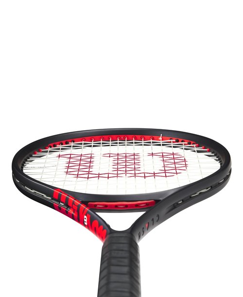 Wilson Clash 100L V3 Strung Adult Performance Tennis Racket - Grip Size 1-4 1/8", Strung with Sensation 16 Natural at Mid Range Tension