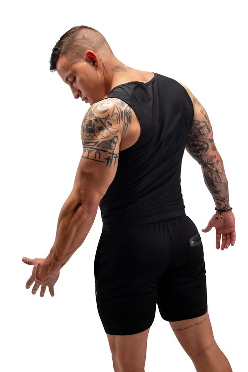 FUXERT Men's Sweat Vest Sweat Tank Top for Waist Trainer Workout Body Shaper Sauna Suit for Gym Exercise(SOBK 2XL/3XL)