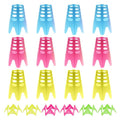 Colorful Golf Tees Set — 18 Pcs Plastic Indoor Driving Range Tees (Yellow, Green, Pink) for Golf Simulators