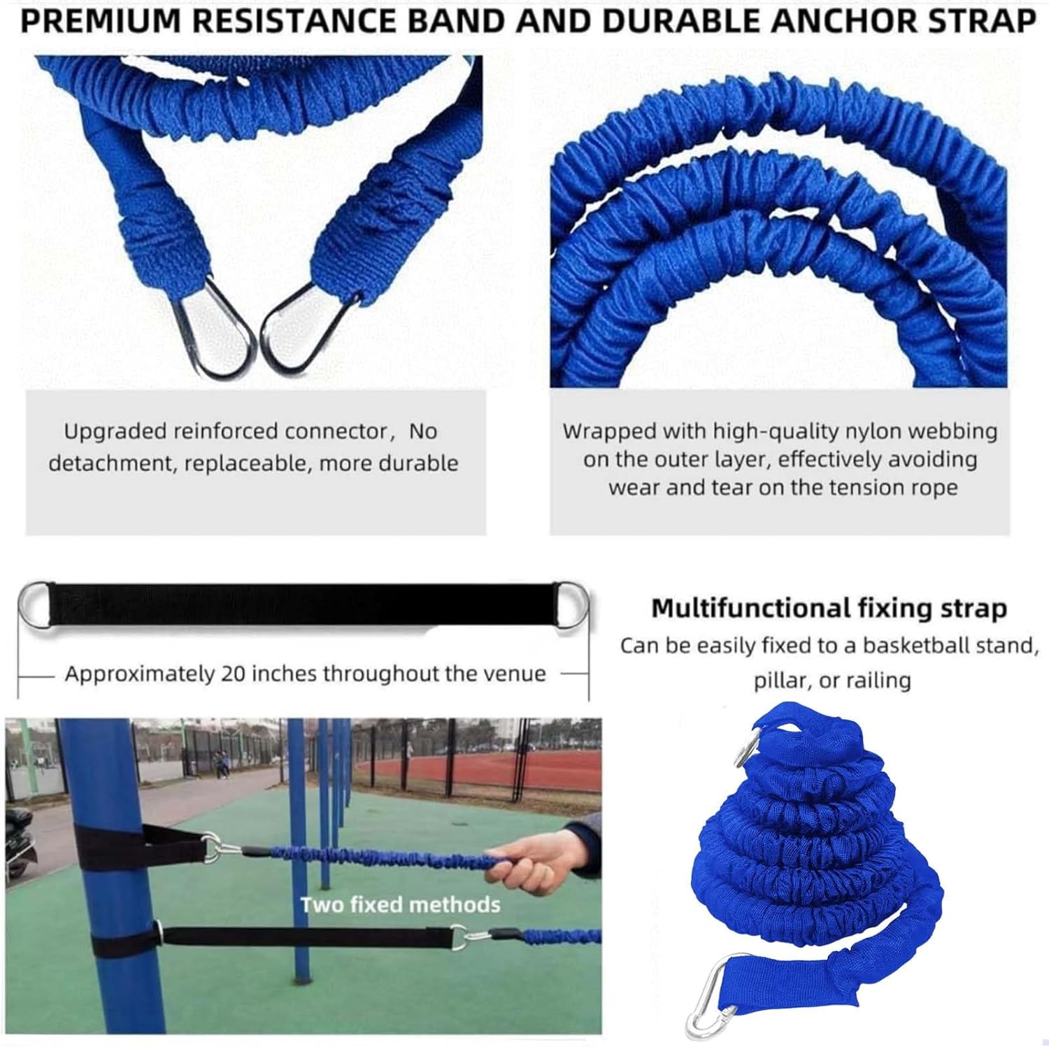Skiennix Resistance Speed Training Set - 8-Piece Agility and Power Equipment for Jumping Sports