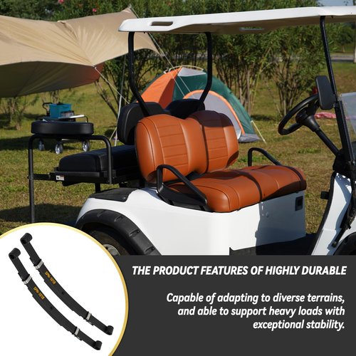 HANGKUNNEE Heavy Duty EZGO TXT Golf Cart Rear Leaf Spring Bushings & Sleeves Kit, Fits EZGO TXT 1994-Up Golf Cart - 4 Leaf
