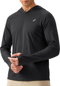 Pudolla Men's UPF 50+ Sun Protection Hoodie - Long Sleeve Rash Guard for Fishing & Outdoor Activities