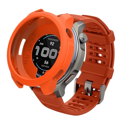 Compatible with Amazfit Balance 2 Bumper Case, Soft Flexible TPU Thin Lightweight Protective Cover for Balance 2 Smart Watch Band [NO Front Screen Protector]