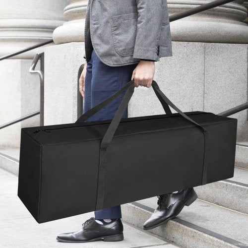 COOLBEBE 52" Sports Duffle Bag - 160L Extra Large Water-Resistant Travel Duffel with Lockable Zippers | Black 2-Pack