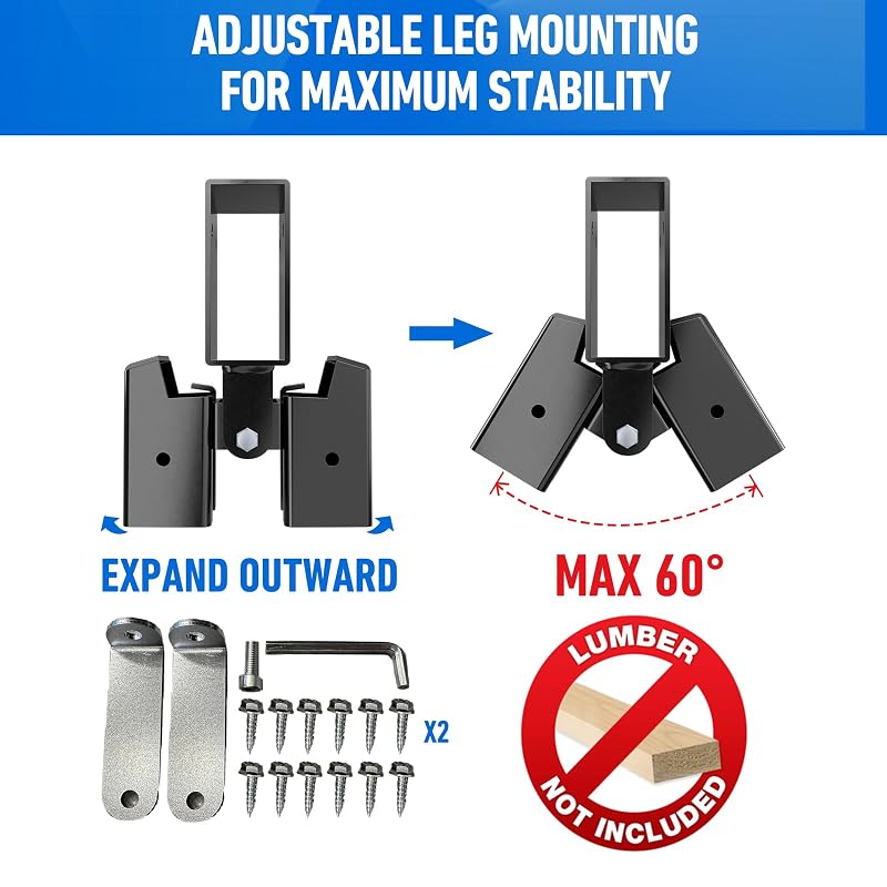 2x4 Target Stand Kit – Heavy-Duty Saw Horse Brackets (2 Pack) for Shooting & Archery