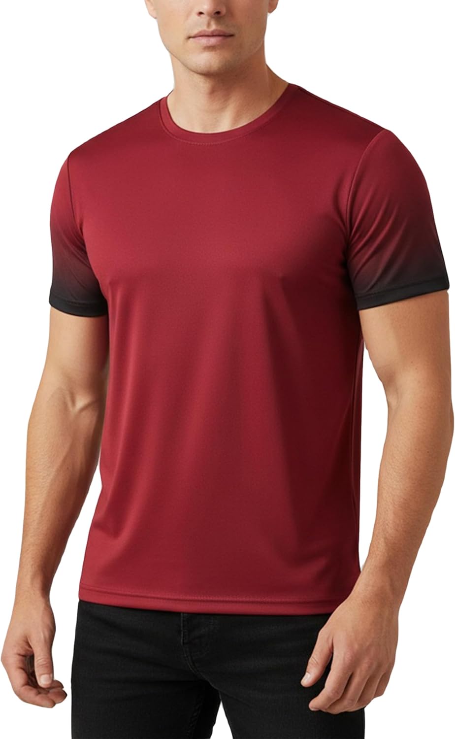 RPOVIG Men's Athletic Workout T-Shirts - 5 Pack Short Sleeve Gym Tees for Running | Comfortable Fit