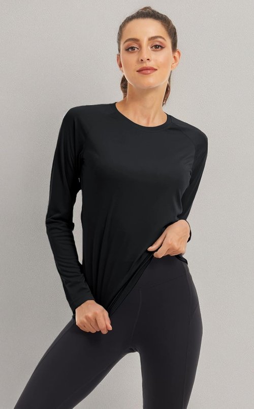 MAGCOMSEN Women's Long Sleeve Sun Protection Shirt - UPF 50+ Hiking & Fishing Rash Guard