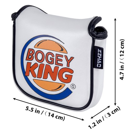 ZZHAO Golf Putter Cover - Funny Magnetic Mallet Putter Cover - Fits Most Mallet Putters - Golf Gifts for Dad - 5.5 x 4.7 x 1.2 Inches