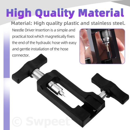 Swpeet 25Pcs 2500mm Bicycle Hydraulic Disc Brake Hose Kit with Insert Tool & Hose Cutter, BH59 Compatible, Black