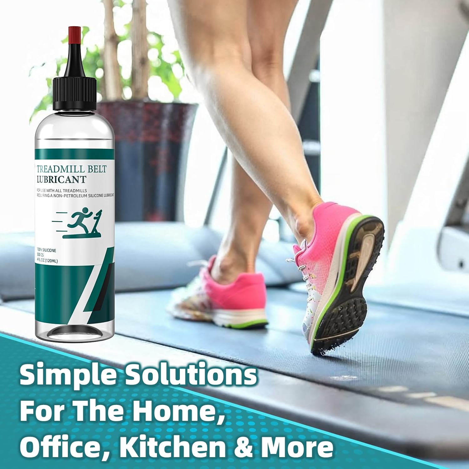 Skiennix Treadmill Belt Lubricant - 100% Silicone, High-Temperature Resistant, 4 Ounce with Application Tubes