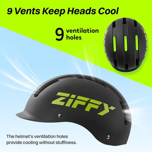 Jova ZIFFY Kids Bike Helmet - Adjustable, Lightweight & Safety Certified | 2 Sizes, 4 Colors for Toddlers to Youth
